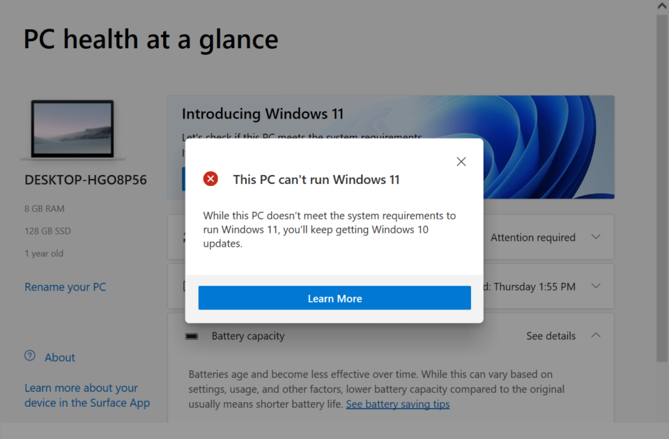 Da li ćete dobiti Windows 11 (i zašto ne)?