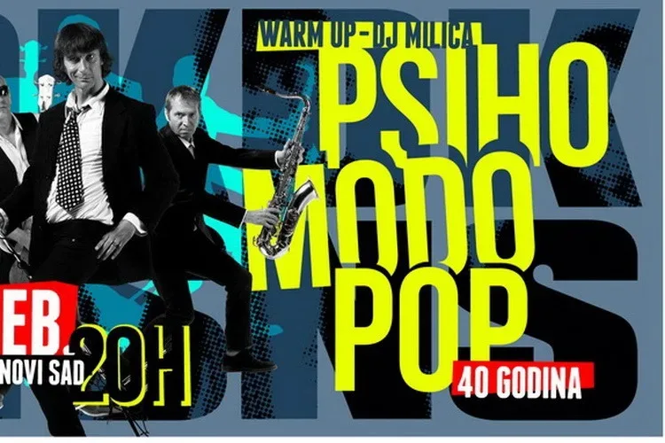 Grupa „Psihomodo Pop“ koncertom u Novom Sadu slavi 40. rođendan