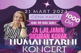Humanitarni koncert za Ljiljanu Kukić sutra od 19 sati u sportskoj hali