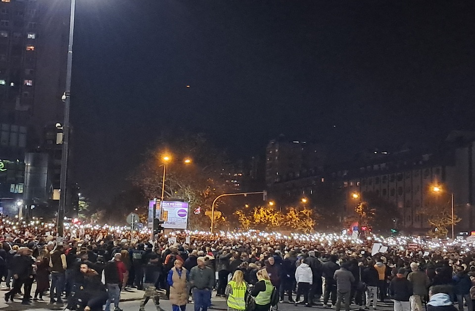 Arhiv javnih skupova: Na protestu u Novom Sadu 22.000 učesnika