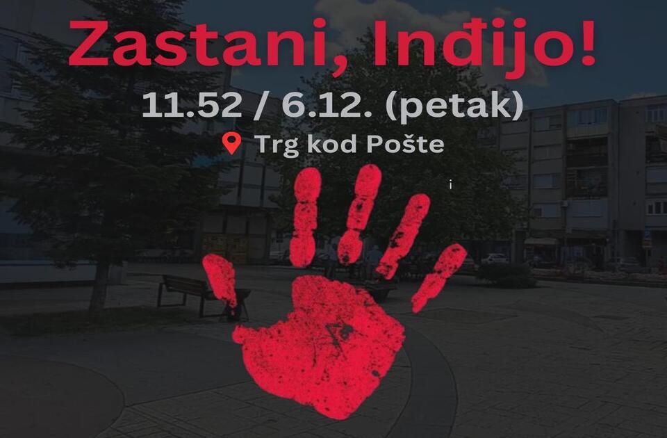 „Zastani, Inđijo“ i ovog petka kod Pošte