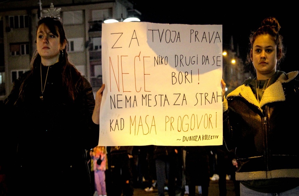 Protest Trg Slobode večeras od 18 časova: Svi smo mi Teodora Bjelac