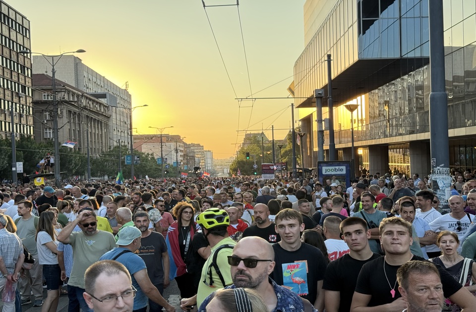 Arhiv javnih skupova: 140.000 ljudi na protestu u Beogradu Arhiv javnih skupova: 140.000 ljudi na protestu u Beogradu