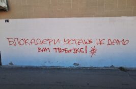 Novi grafiti mržnje na Limanu: „Blokaderi ustaše ne damo vam trobojke“