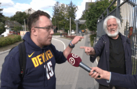 (VIDEO) Napadnuti novinarka Sanja Ignjatović Eker i odbornik GrađanIN-a na stanici u Petrovaradinu