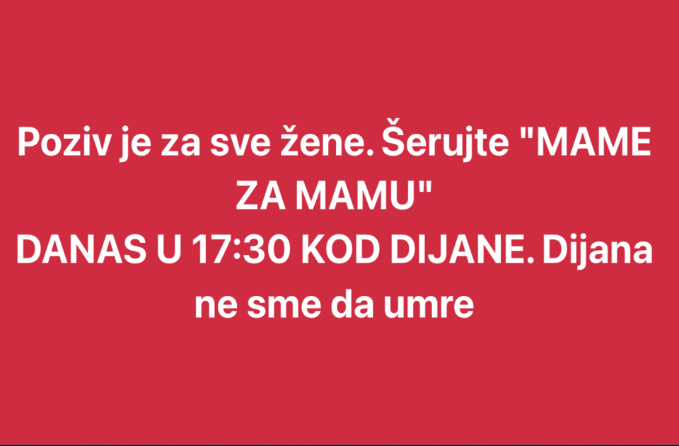 Žene iz Novog Sada pozivaju na hitnu akciju – okupljanje u 17.30 kod Dijane Hrke Žene iz Novog Sada pozivaju na hitnu akciju – okupljanje u 17.30 kod Dijane Hrke