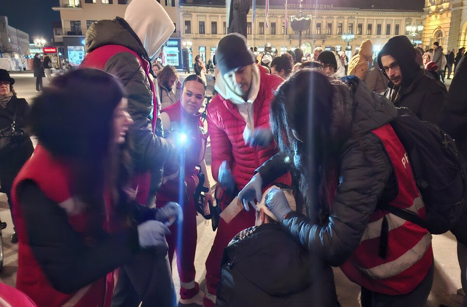 NDNV: Prebijanje studenata i novinara u Novom Sadu potvrda da vlast demonstrira silu kao metod upravljanja