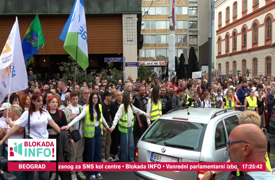 Studentski pokret predaje potpise RIK-u za listu „Studentska lista – Studenti pobeđuju“ (Uživo) Studentski pokret predaje potpise RIK-u za listu „Studentska lista – Studenti pobeđuju“ (Uživo)